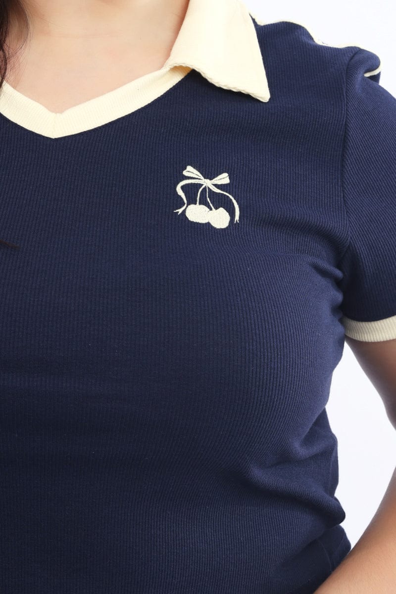 Blue Collar Top Short Sleeve - Image 6