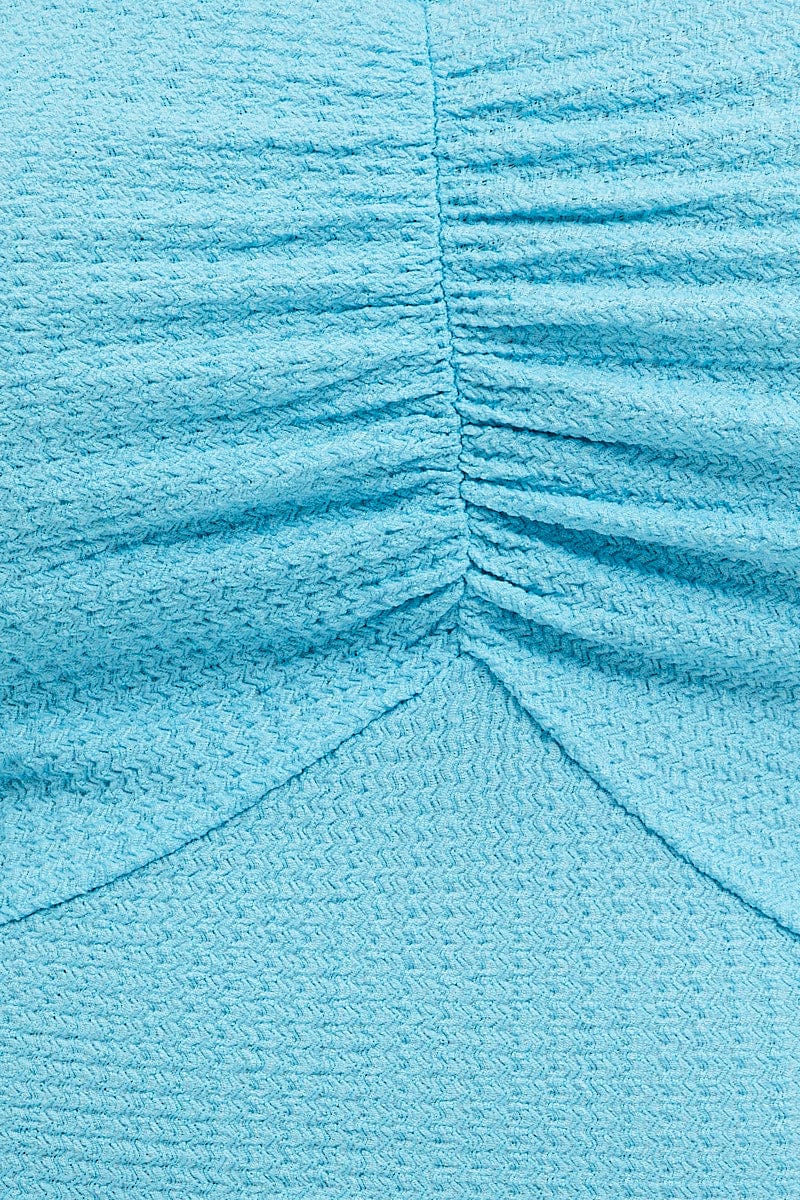 Blue Crop Top Short Sleeve - Image 6