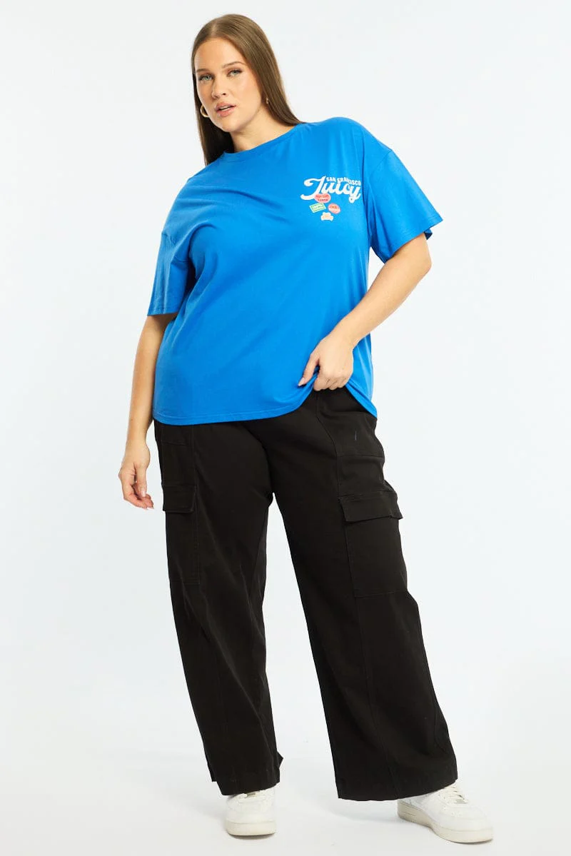 Blue Graphic Tee Short Sleeve - Image 2