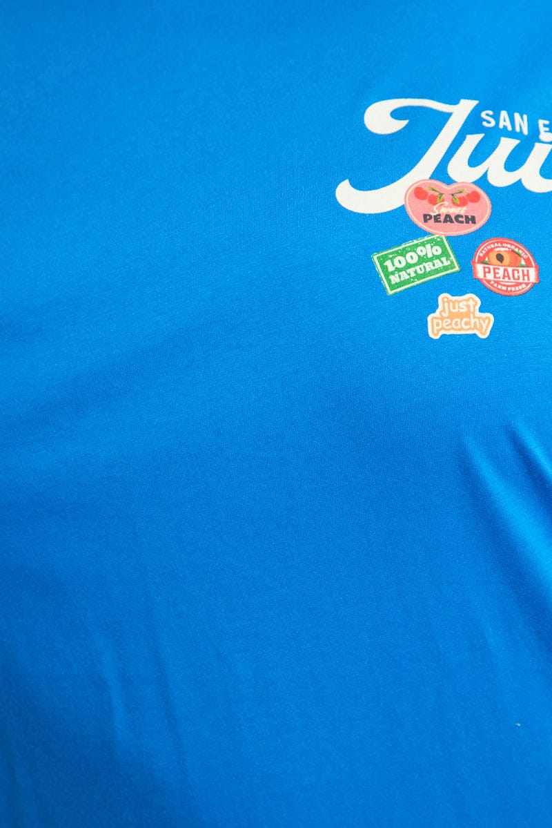 Blue Graphic Tee Short Sleeve - Image 5