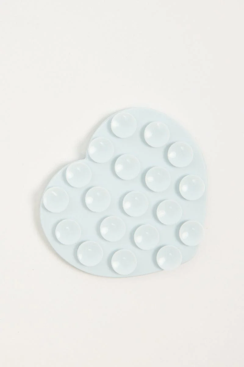 Blue Heart Suction Phone Grip - Image 2