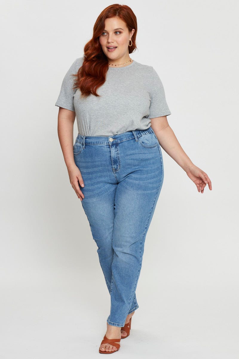 Blue Jean High Rise Straight Leg - Image 3