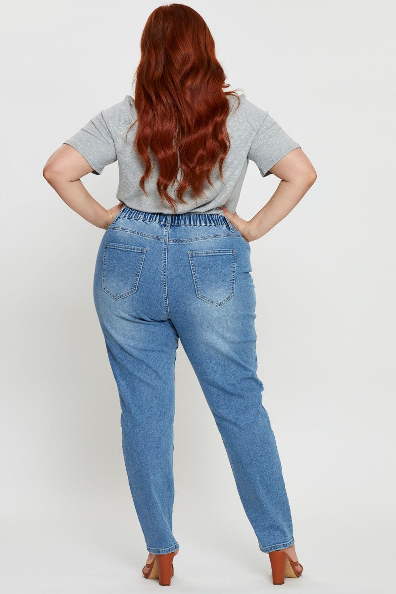 Blue Jean High Rise Straight Leg - Image 5