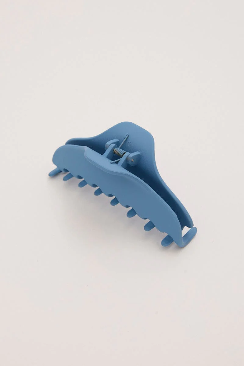 Blue Large Plain Claw Clip - Image 2