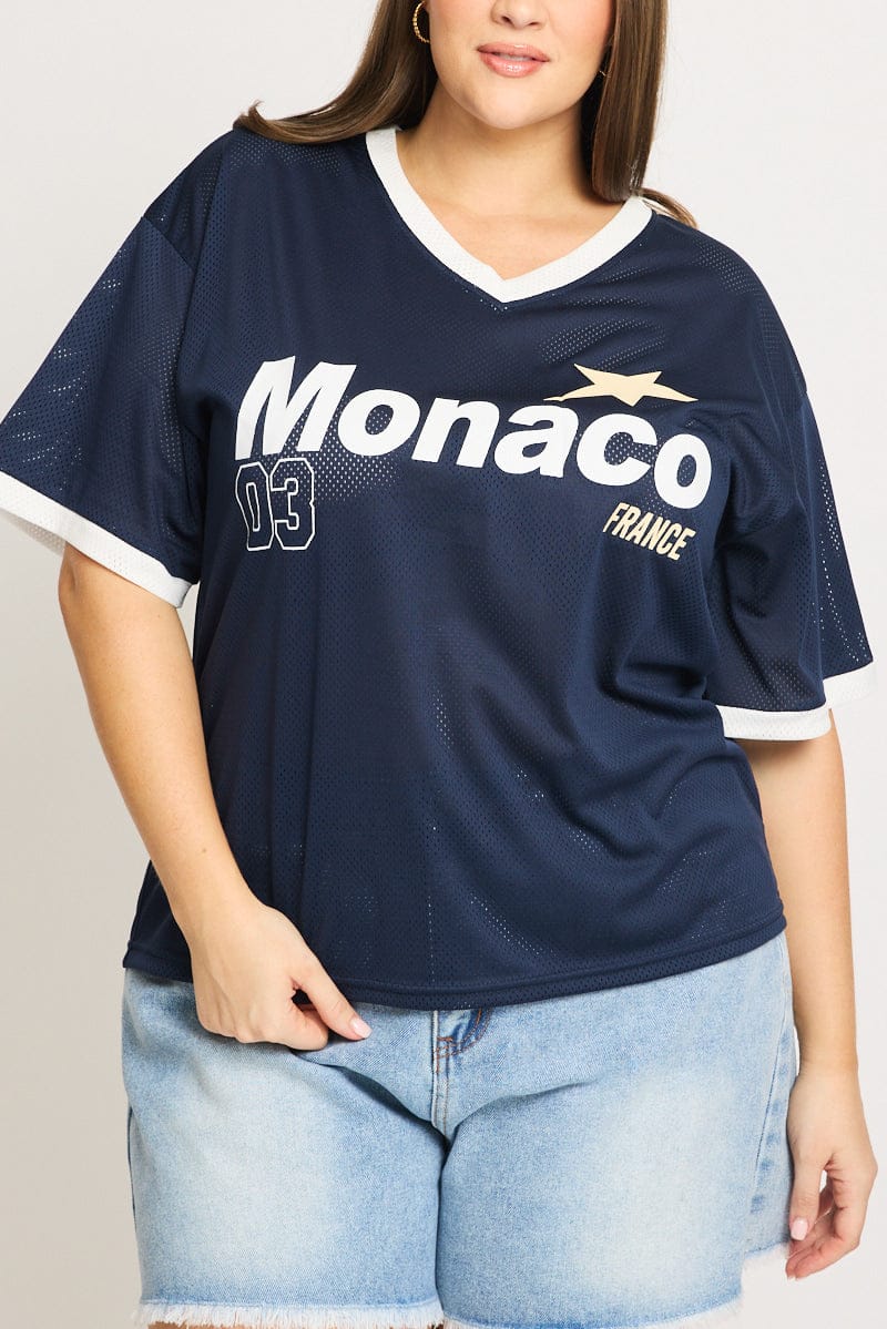 Blue Monaco Sport Tee Short Sleeve - Image 5