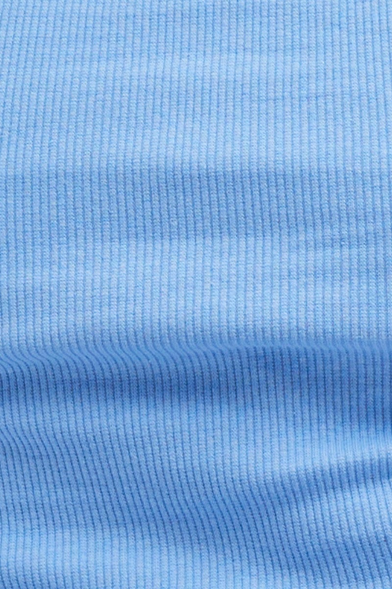 Blue Rib Tank Top - Image 6