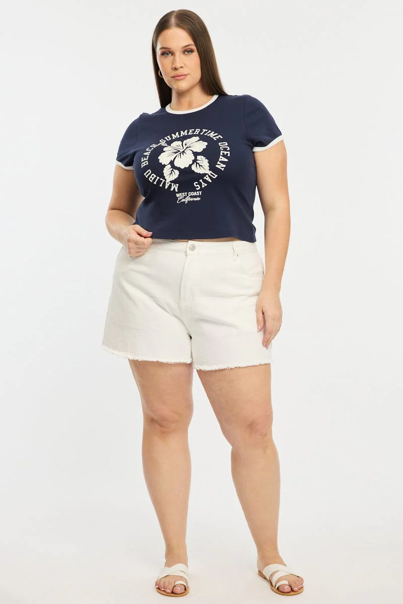 Blue Ringer Tee Short Sleeve - Image 2