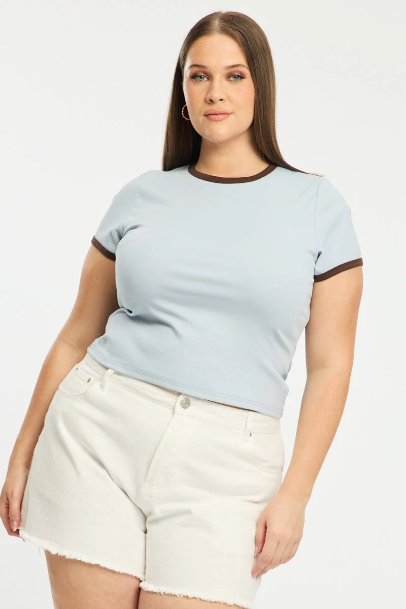 Blue Ringer Tee Short Sleeve