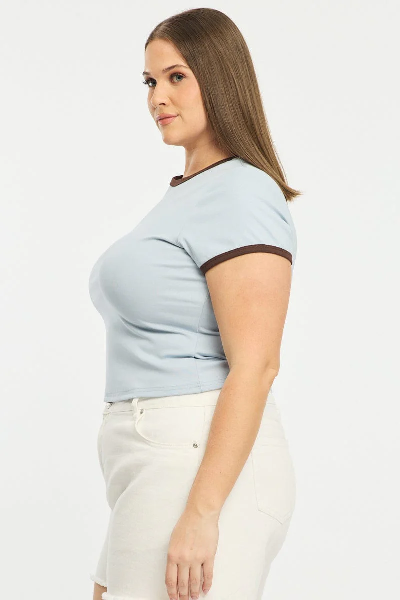 Blue Ringer Tee Short Sleeve - Image 3