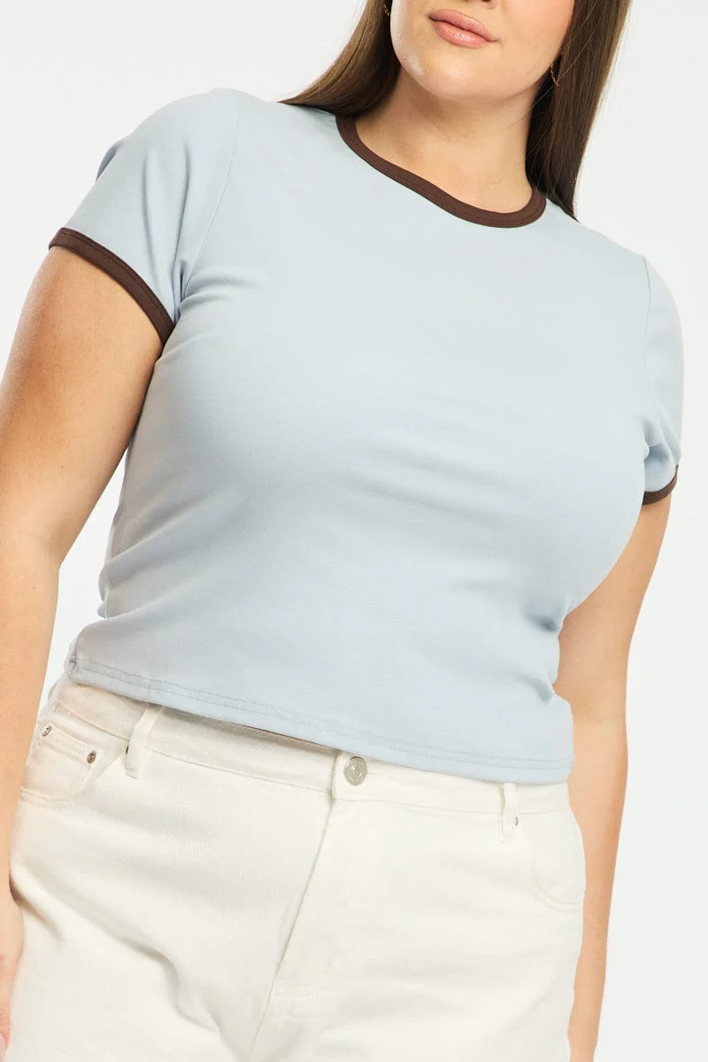 Blue Ringer Tee Short Sleeve - Image 5