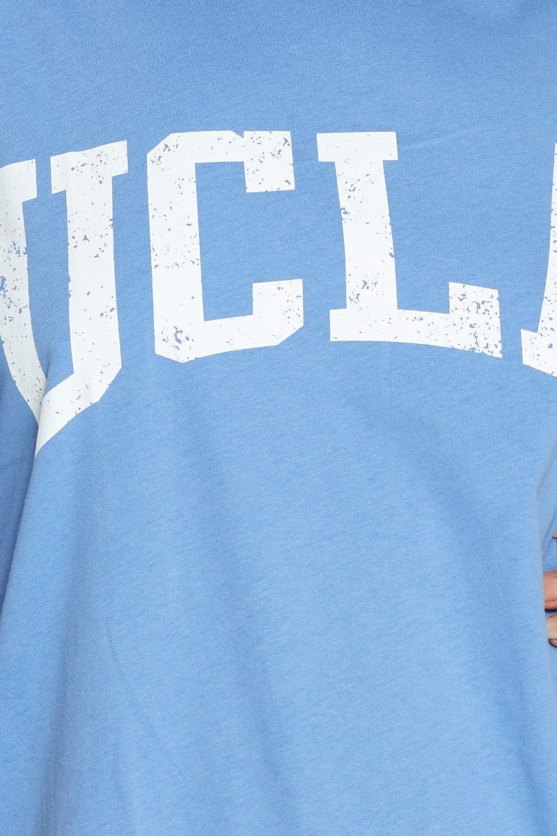 Blue Short Sleeve Jersey Crew Neck - Image 6