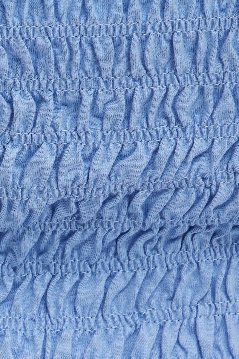 Blue Singlet Top Square Neck - Image 6
