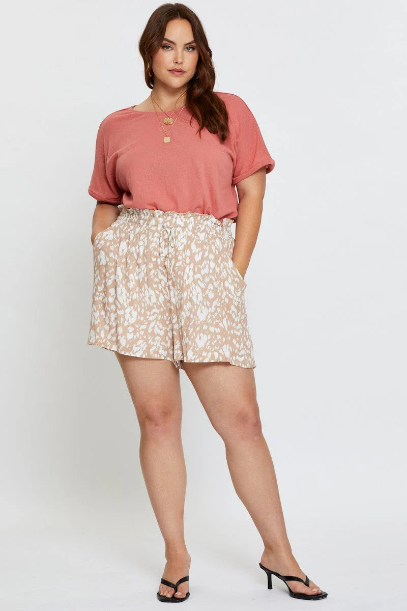 Blue Sleeve T-shirt Round Neck Cuff Short - Image 4