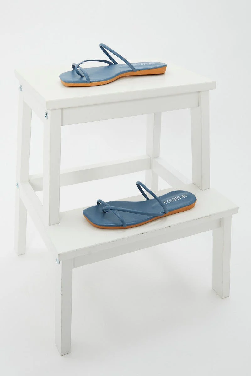 Blue Strappy Slide - Image 2