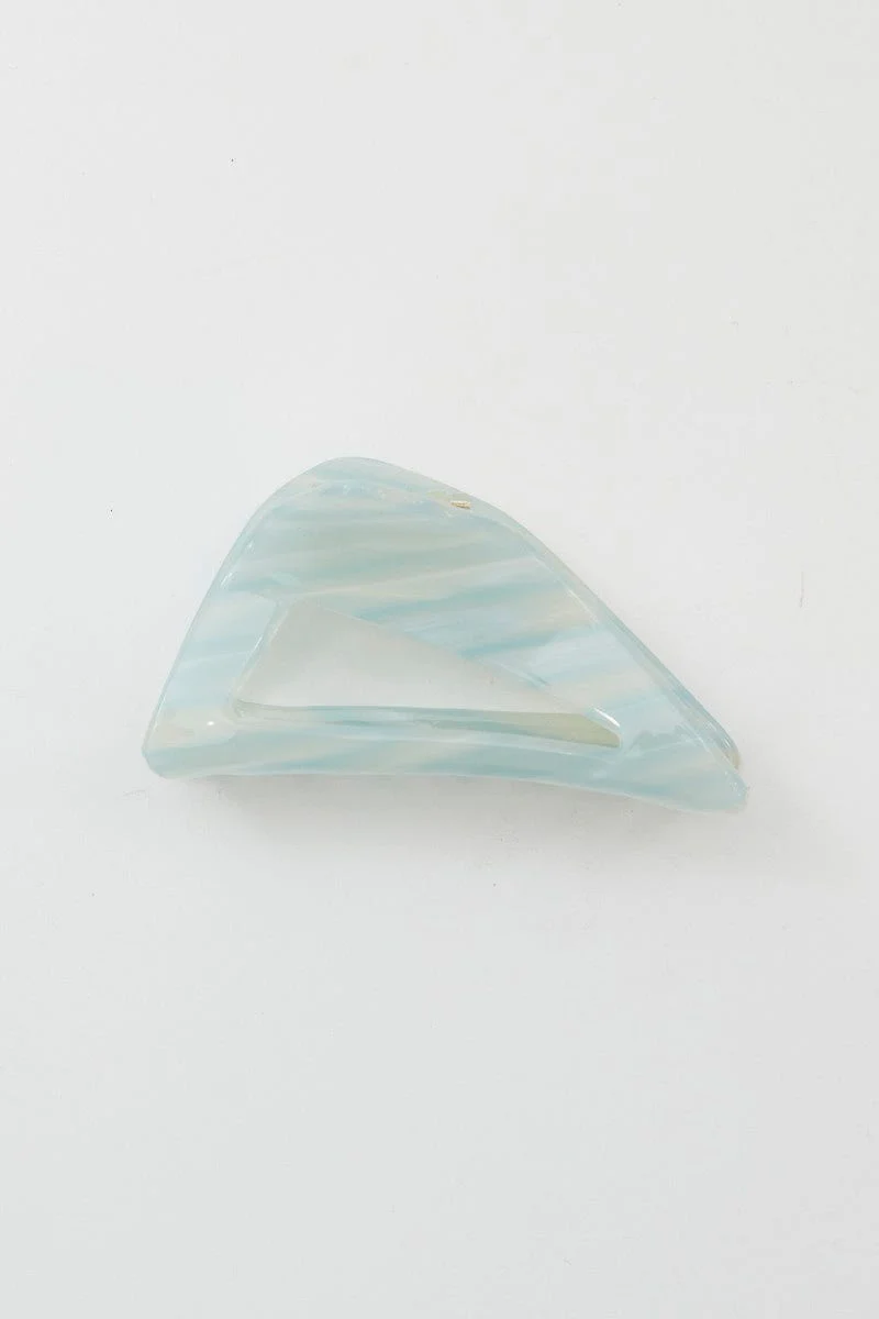 Blue Triangle Claw Clip