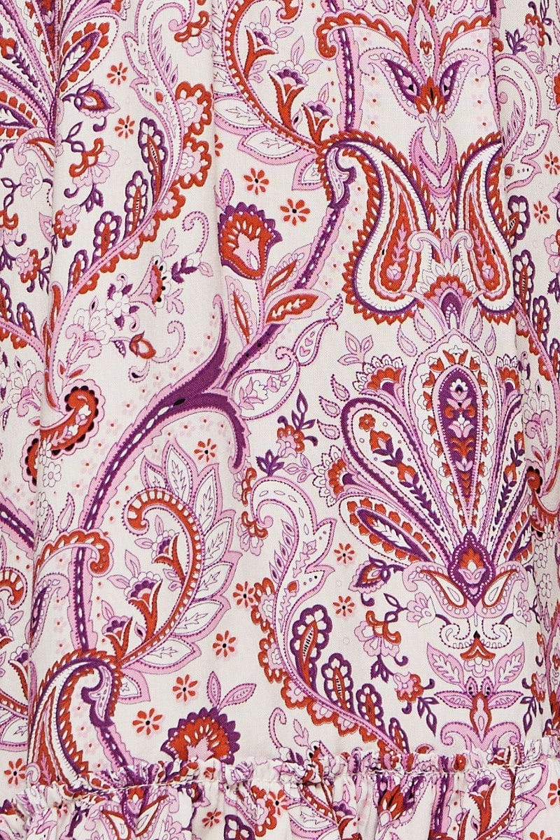 Boho Print Mini Skater Dress Kids - Image 5
