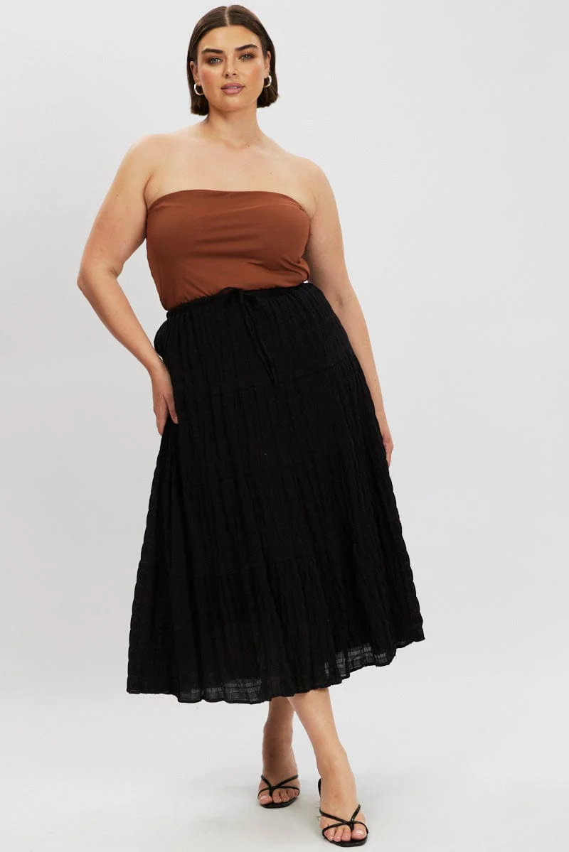 Brown Bandeau Top - Image 2