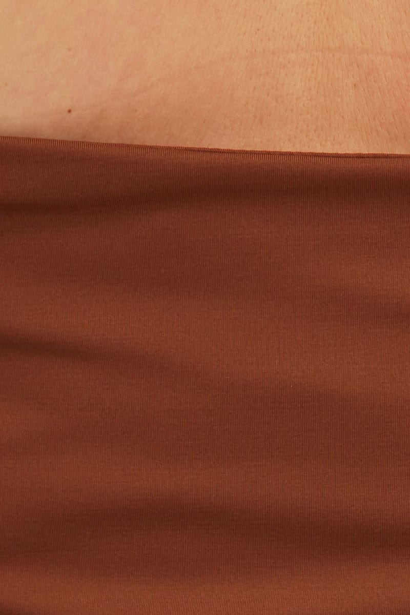 Brown Bandeau Top - Image 6