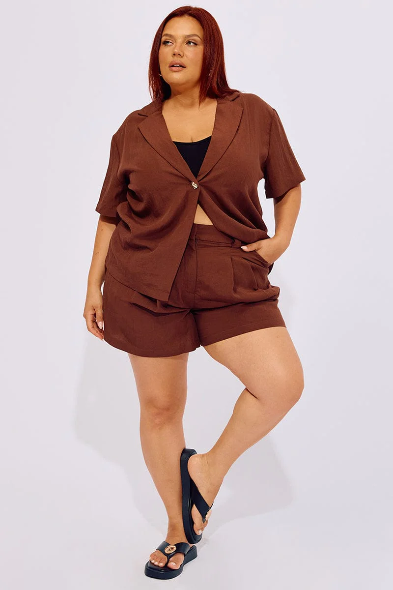 Brown Bermuda Shorts