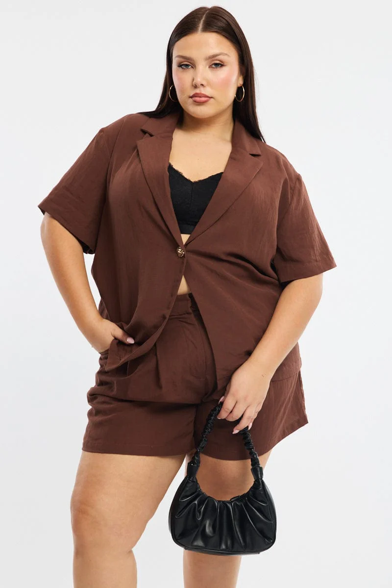 Brown Bermuda Shorts - Image 3