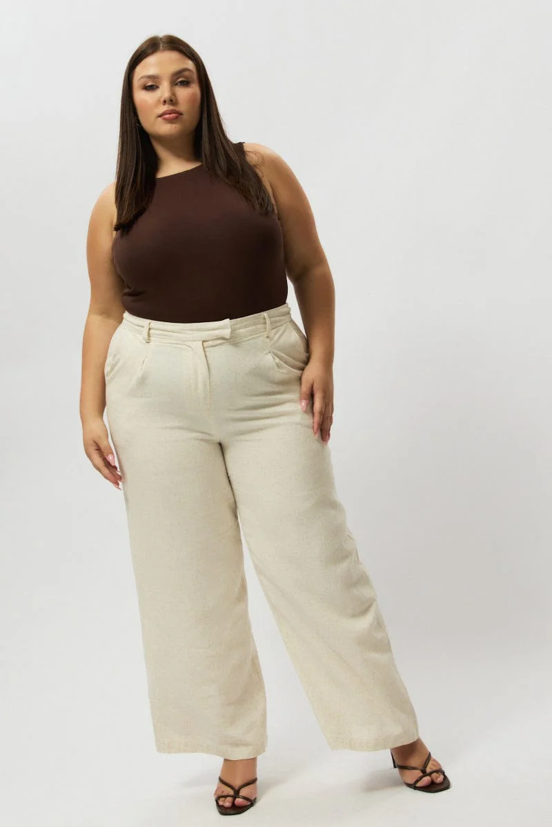 Brown Bodysuit Sleeveless Boat Neck Modal - Image 4