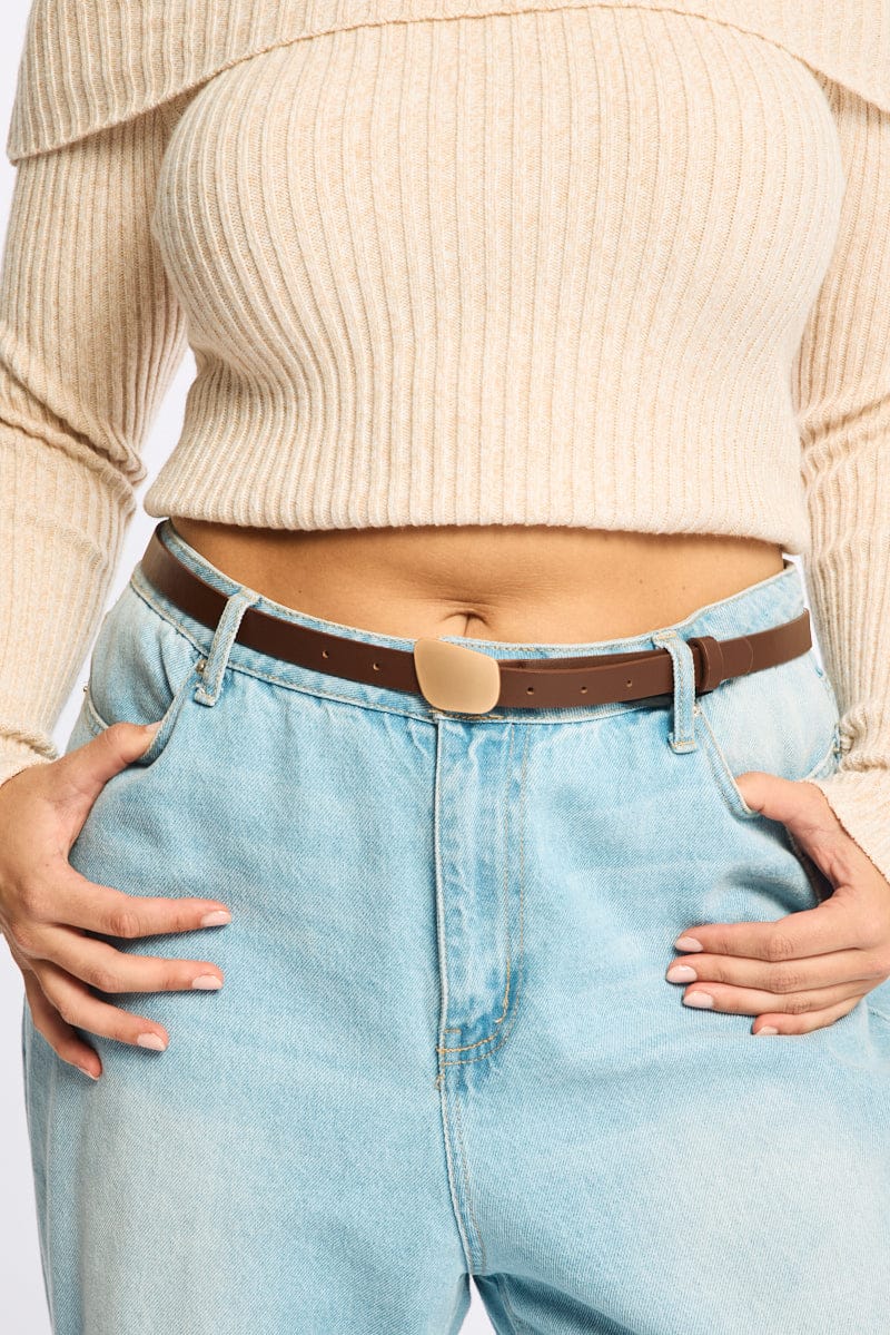 Brown Buckle Belt