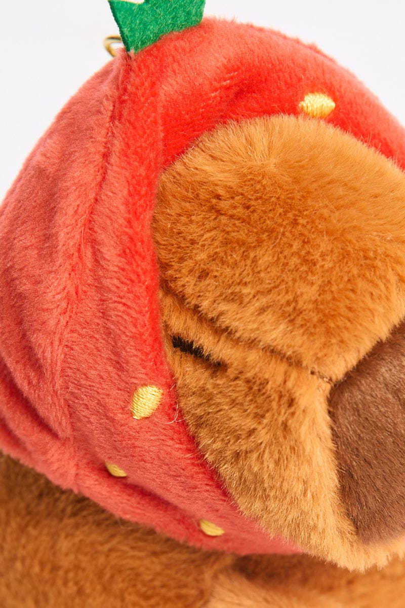 Brown Capybara Keyring Bag Charm - Image 3