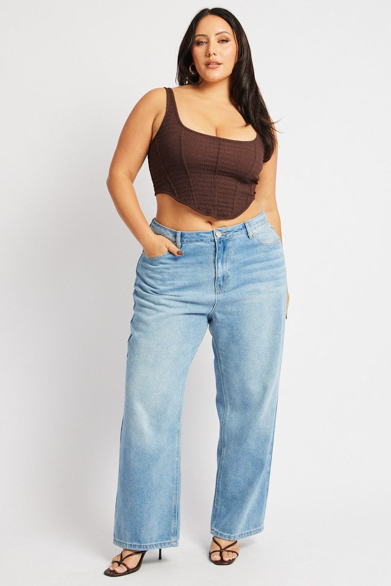 Brown Corset Top - Image 3