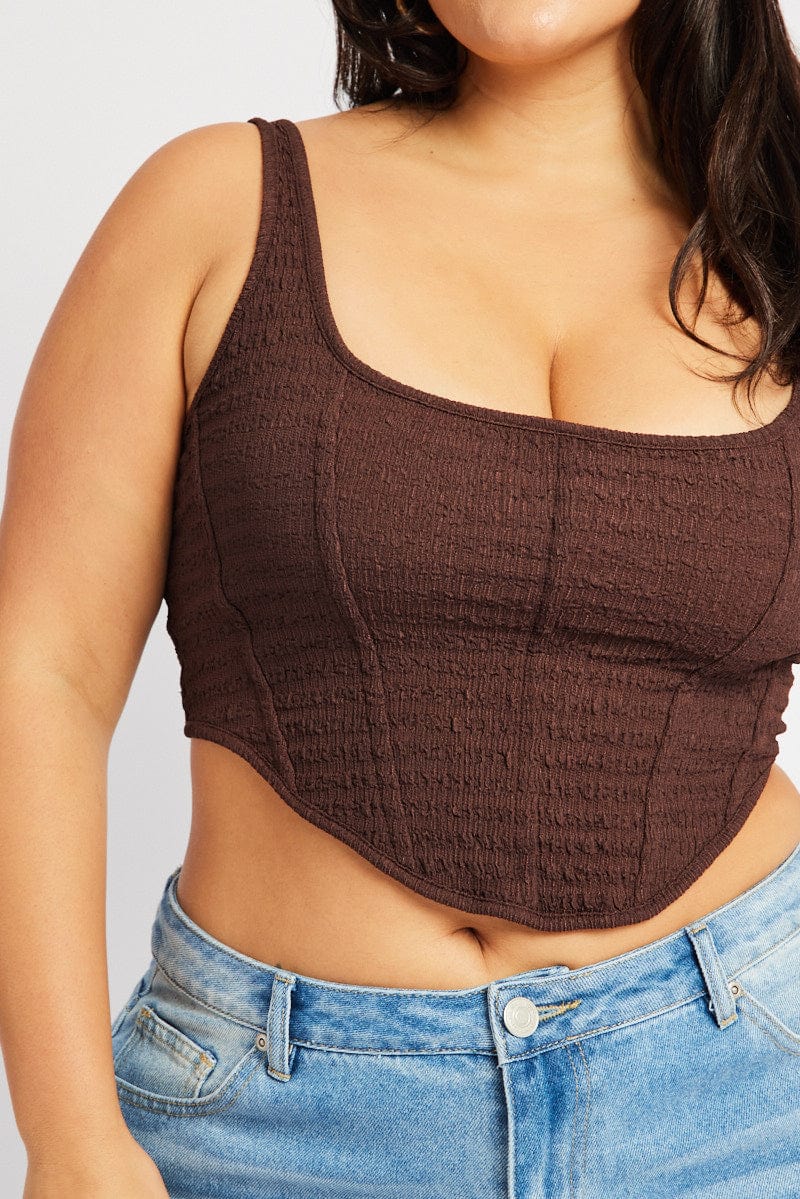 Brown Corset Top - Image 6