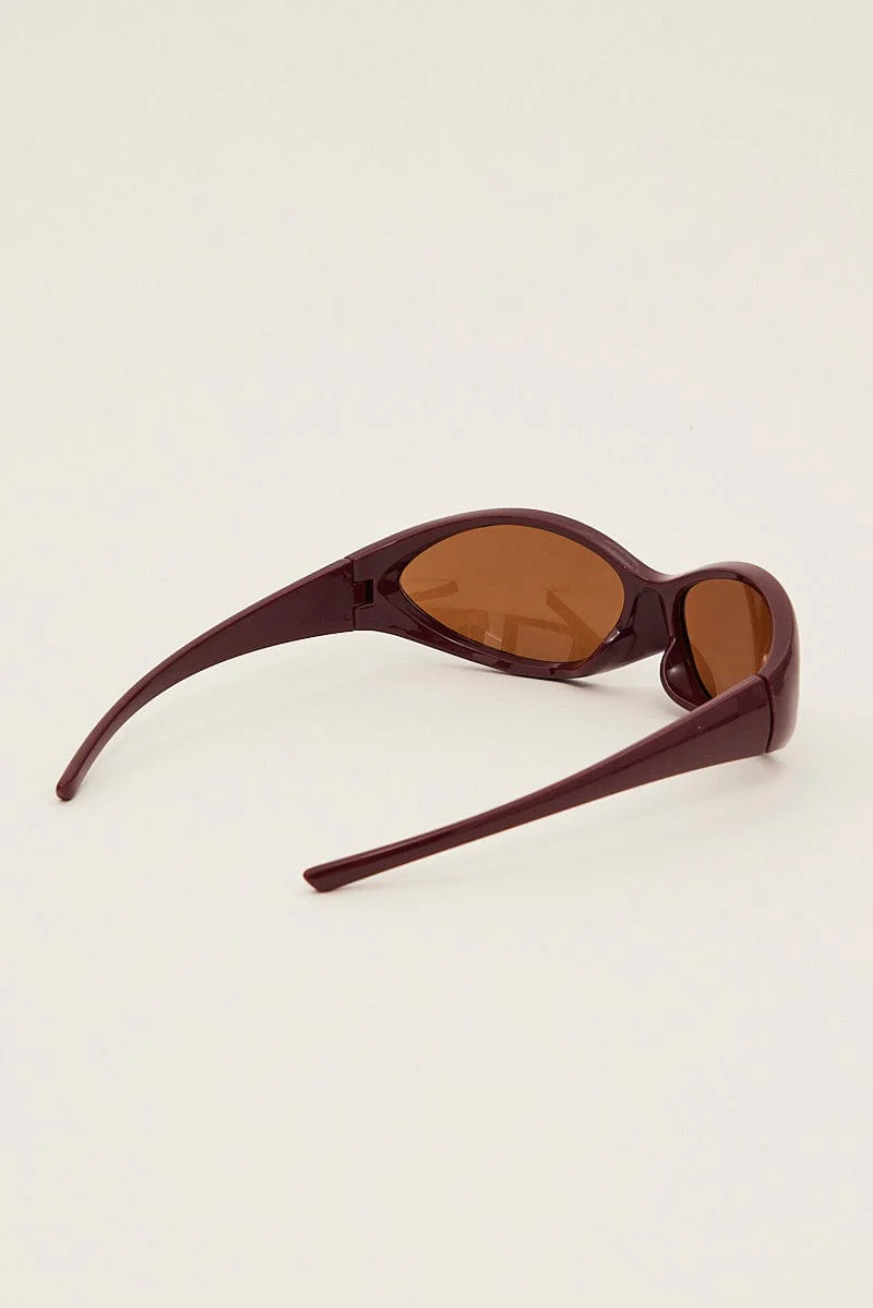 Brown Fashion Sunglasses - Image 3
