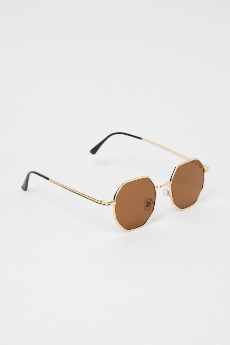 Brown Fashion Sunglasses - Image 2