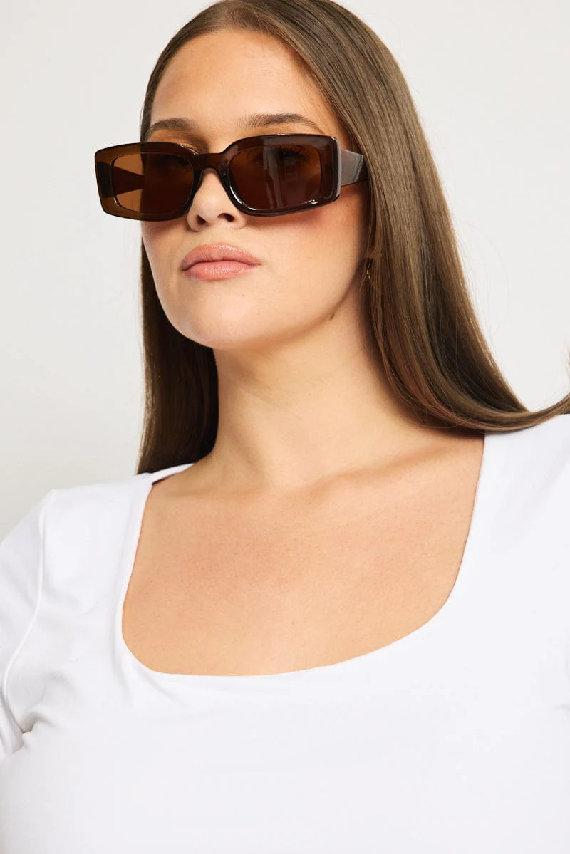 Brown Fashion Sunglasses