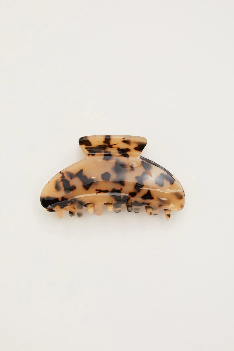 Brown Large Hair Claw