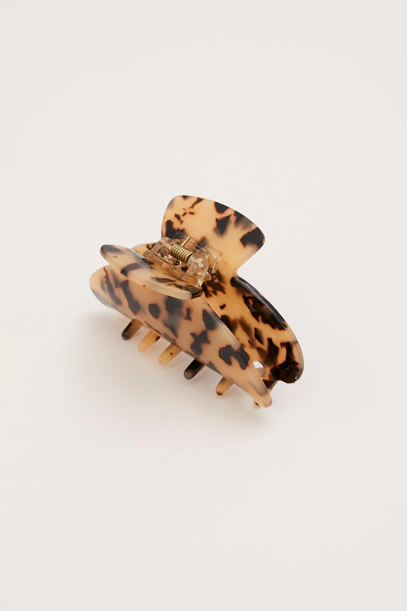 Brown Large Hair Claw - Image 2