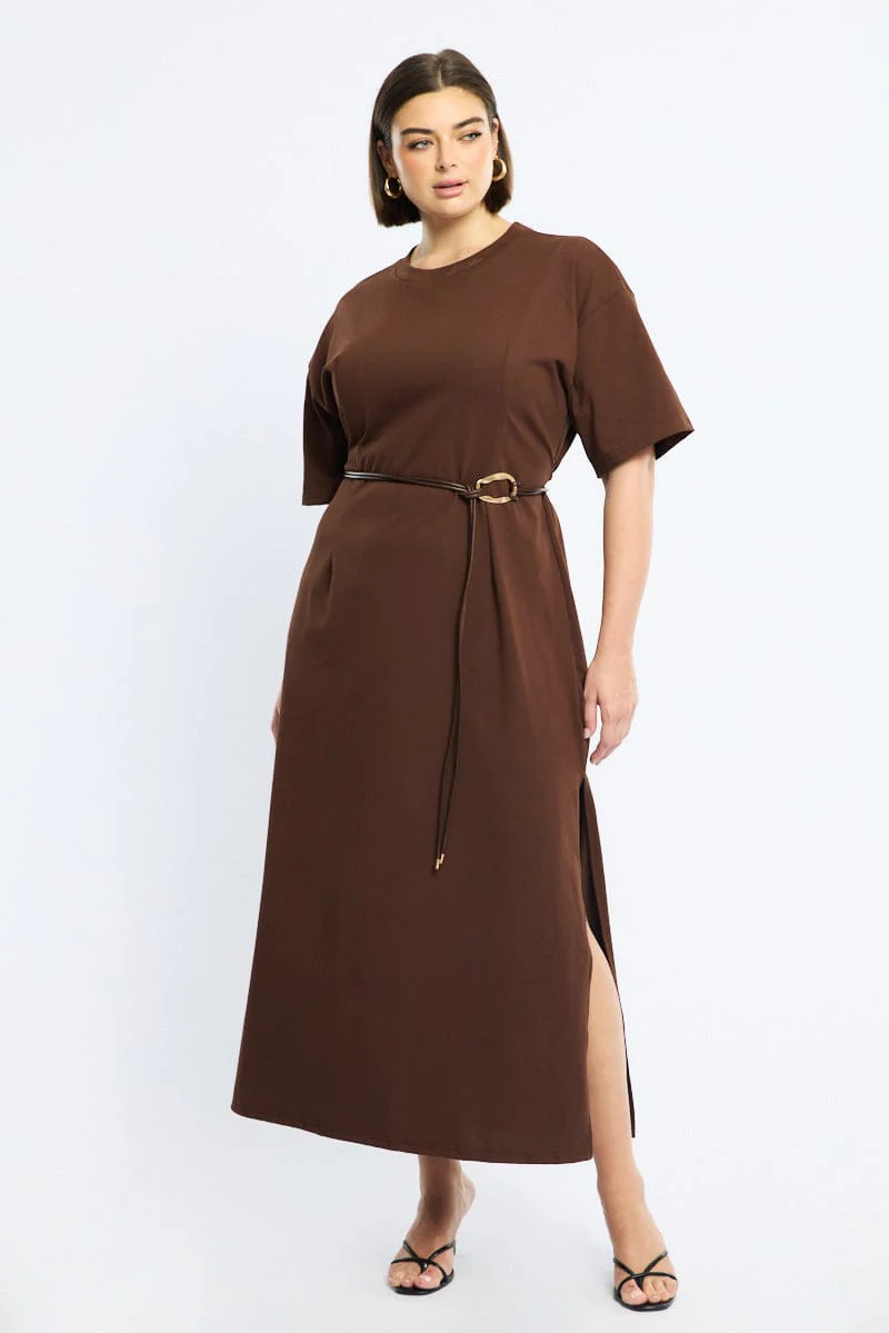 Brown Loop Detail Belt - Image 3