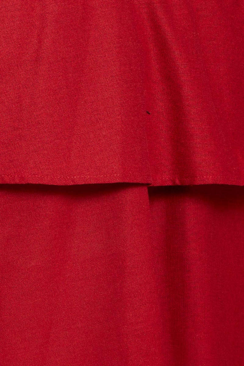 Brown Mini Skater Skirt Tie - Image 6