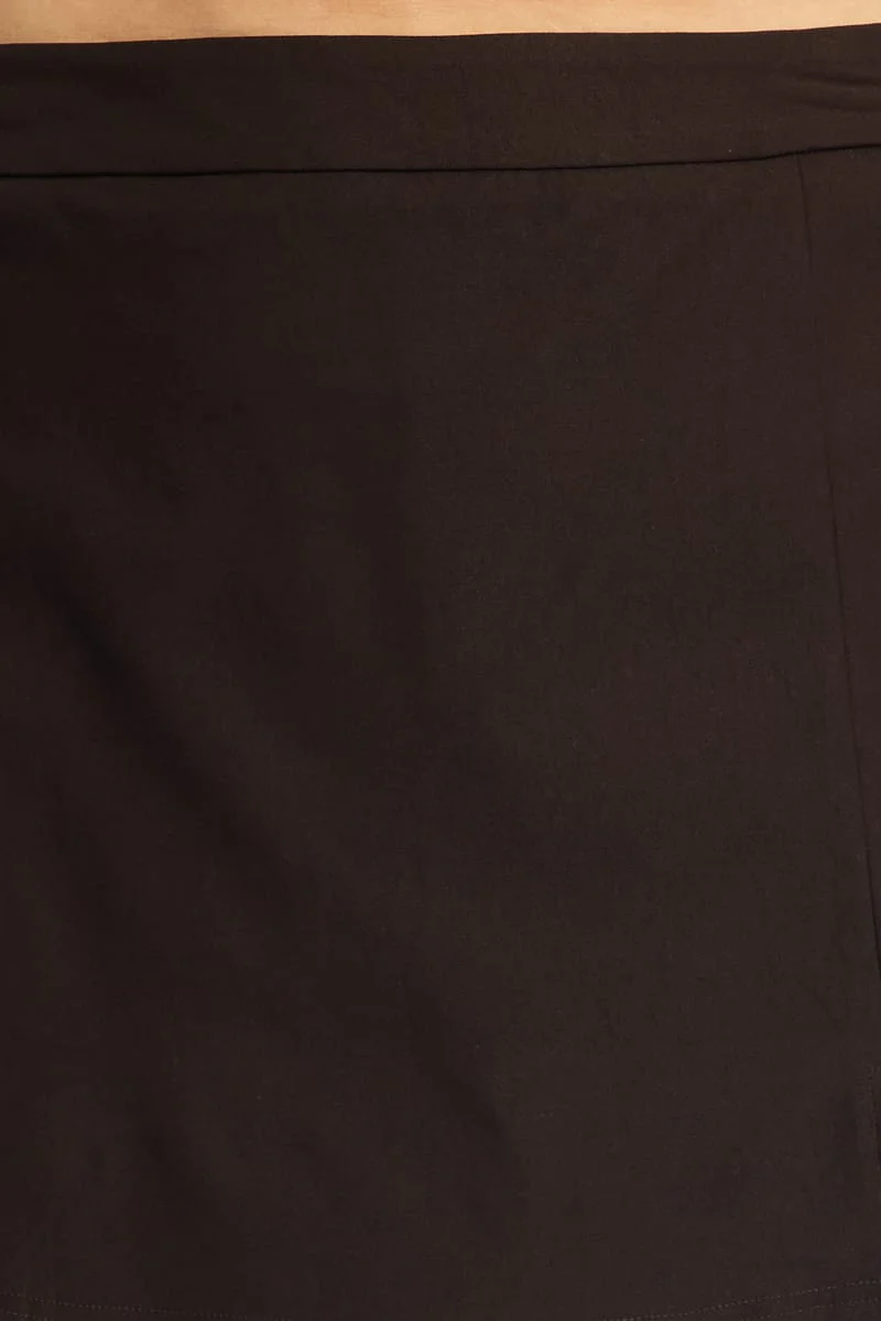 Brown Mini Skirt Split - Image 6