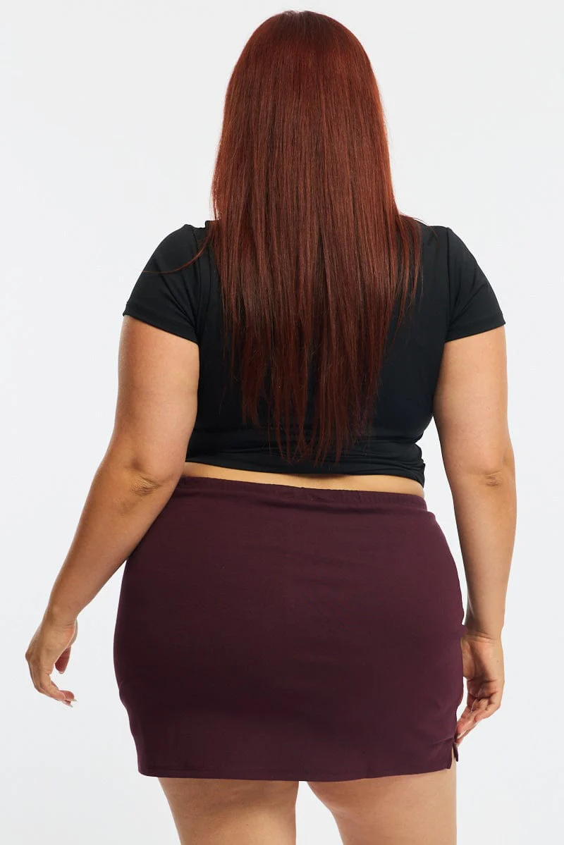 Brown Mini Skort - Image 5