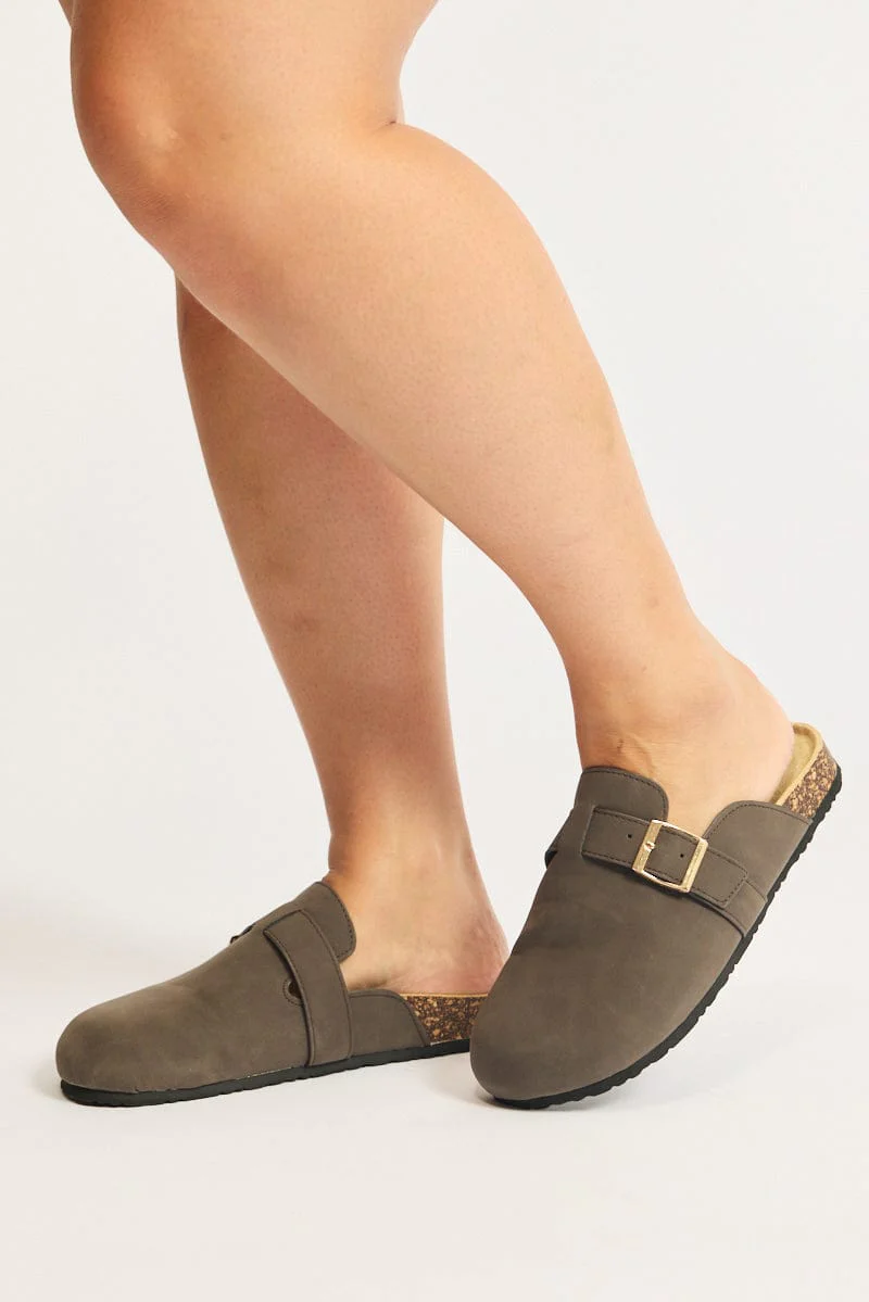 Brown Mule Clogs