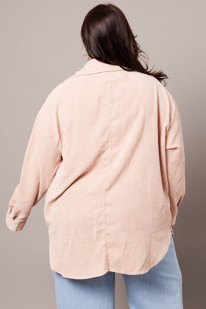 Brown Relaxed Shirt Long Sleeve Corduroy - Image 5