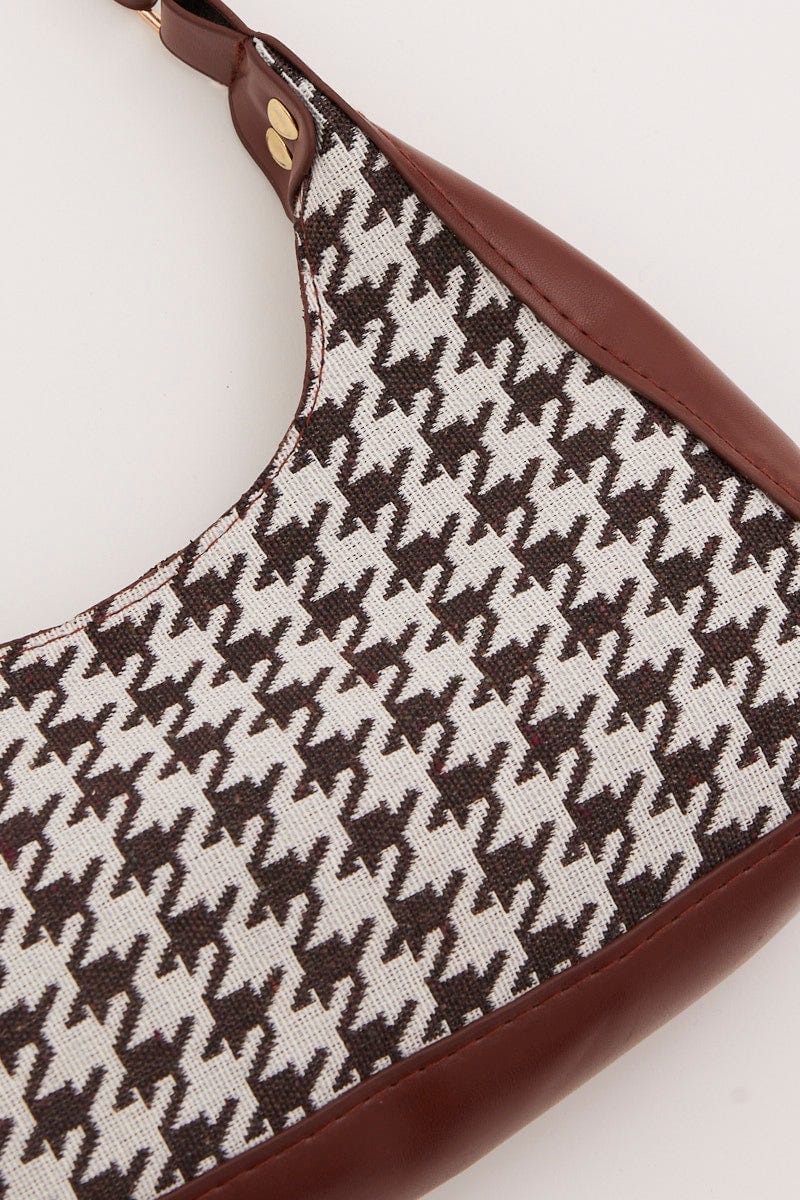 Brown Shoulder Baguette Bag - Image 2