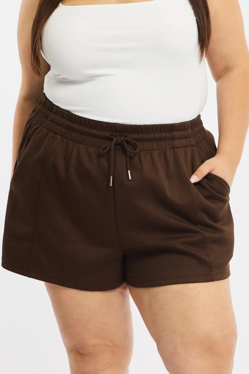 Brown Track Shorts - Image 2