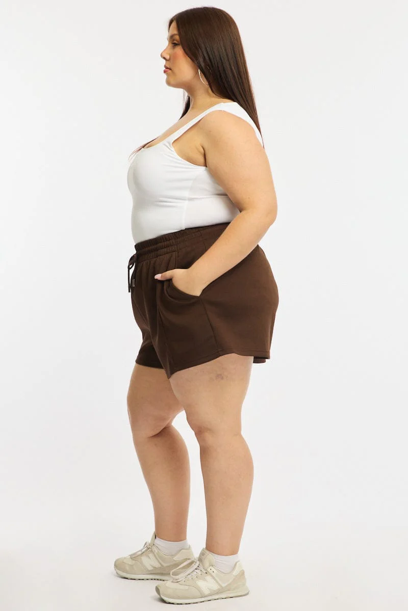 Brown Track Shorts - Image 4