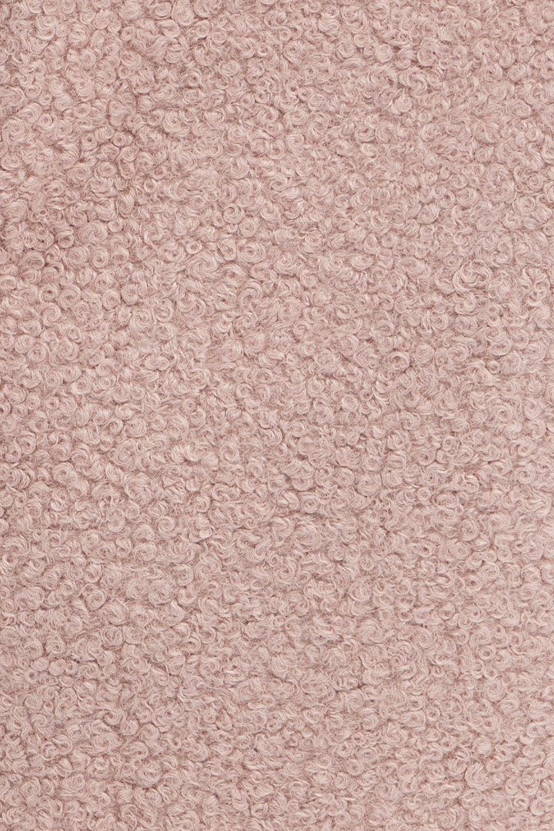 Camel Boucle Shacket Coat Longline - Image 6