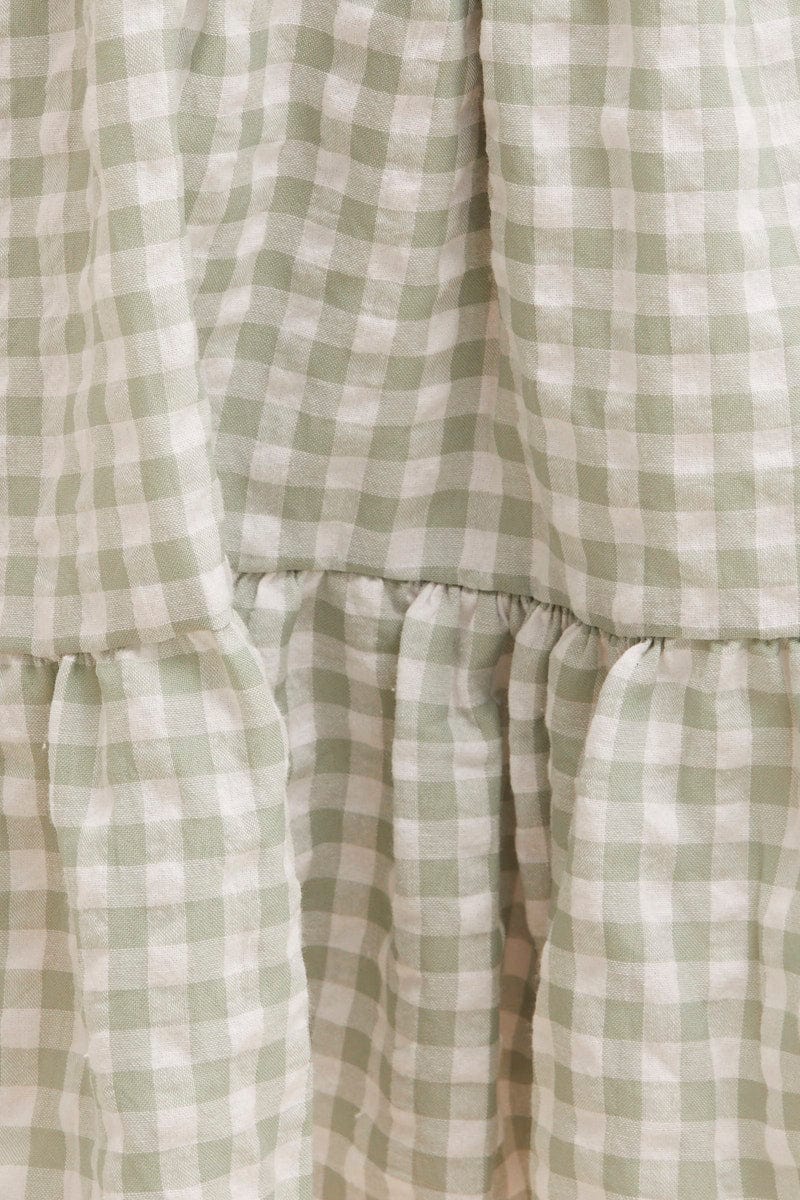 Check Kids Check Smock Tiered Dress - Image 6