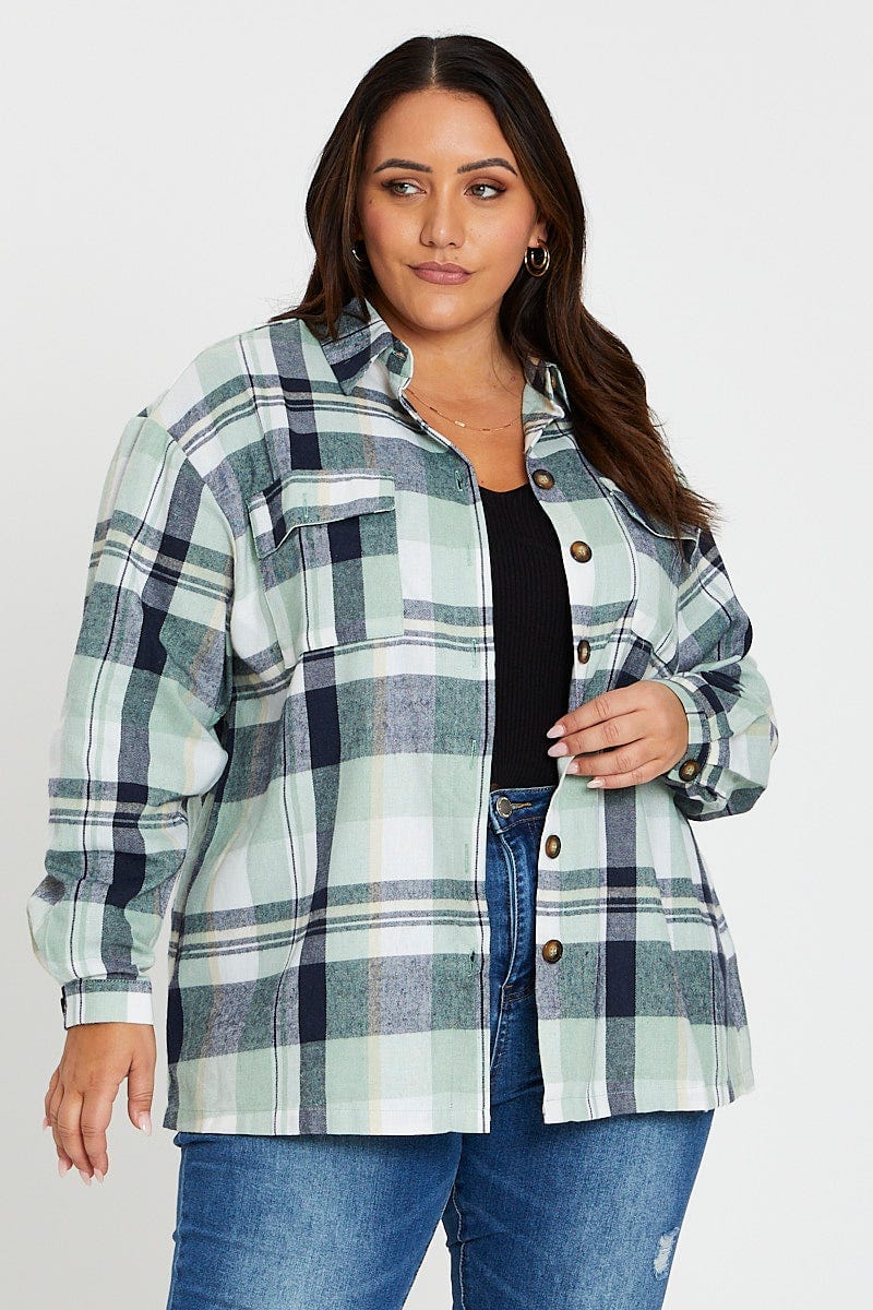Check Long Sleeve Shirt - Image 3