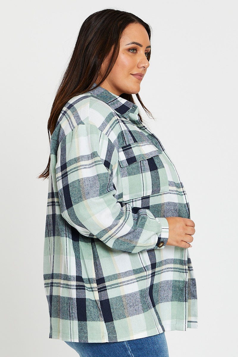 Check Long Sleeve Shirt - Image 4