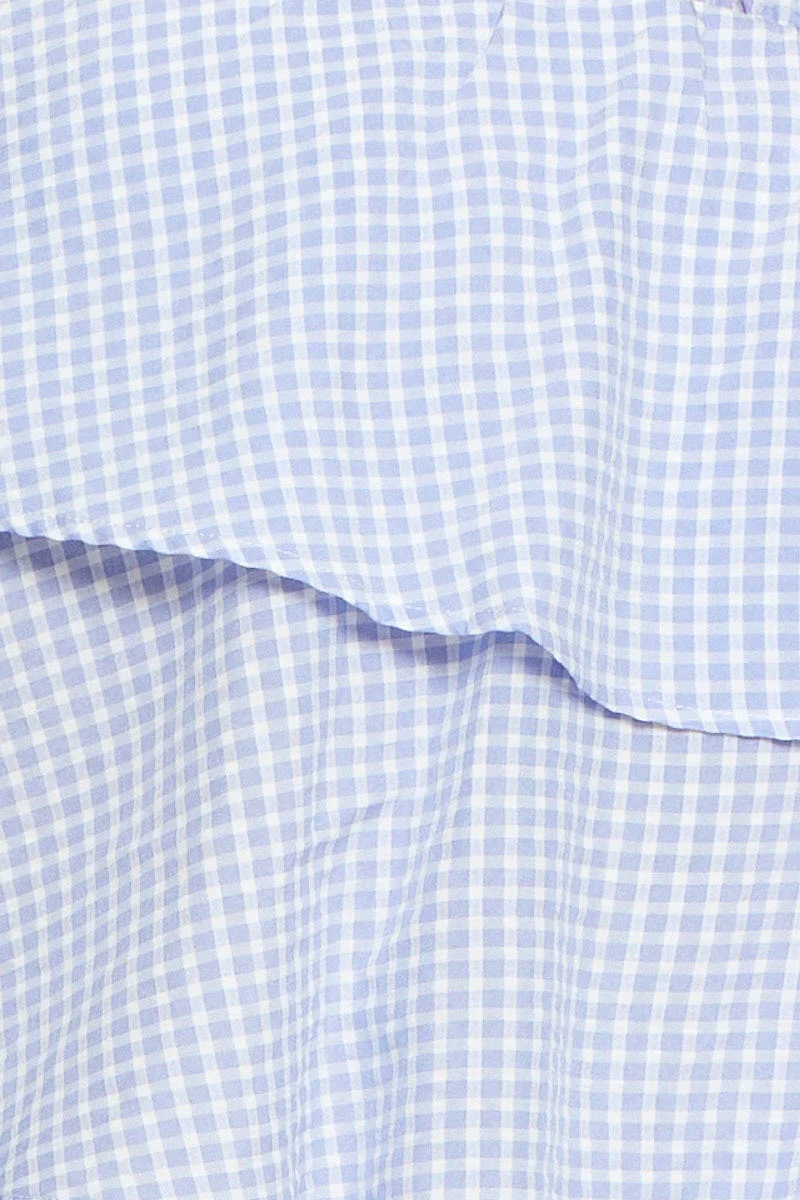 Check Mini Skater Skirt Tie - Image 6