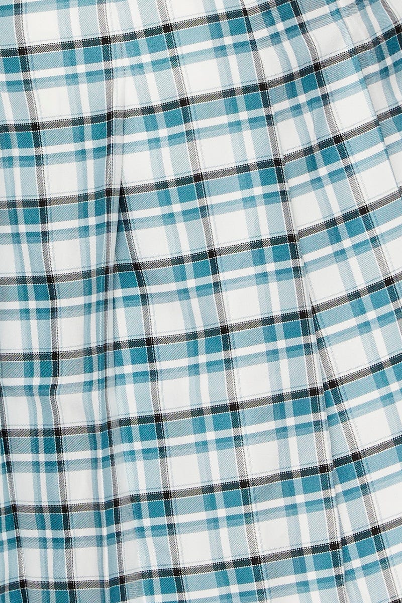 Check Mini Tennis Skirt Pleated - Image 6