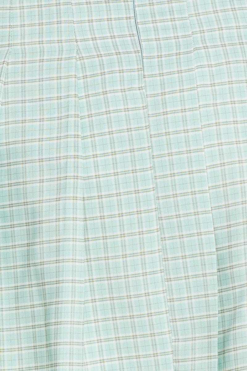 Check Mini Tennis Skirt Pleated - Image 6